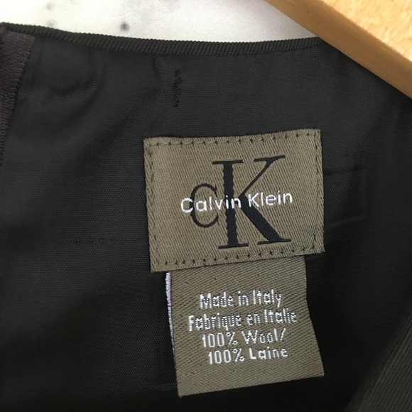 🖤SOLD🖤Calvin Klein 100% Wool Shift Dress - Picture 4 of 7